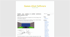 Desktop Screenshot of gamesafoot.com